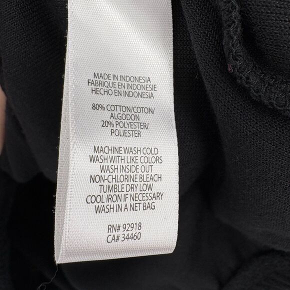 Juicy Couture Lace Trim Long Sleeve Y2K Top, Sz Med, Black Kangaroo Pouch - Picture 10 of 11